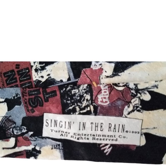 AMERICAN FILM CLASSICS Men's Tie "Singin In The Rain" 100% Silk Vintage 1992 - Picture 5 of 6